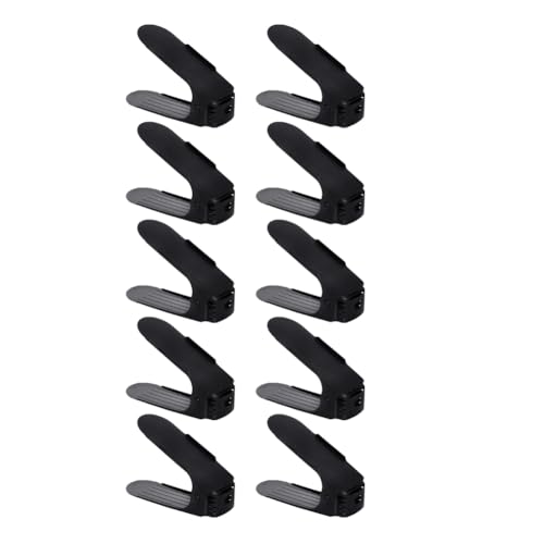 Étagère à chaussures maison double couche réglable pour optimisation placard - 2