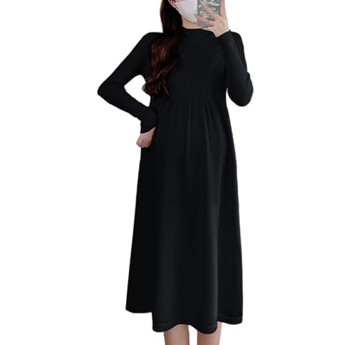 Robe pull de maternité pour soulager les tiraillements du ventre en hiver