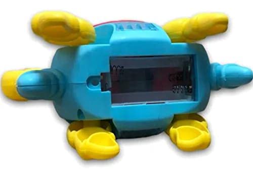 Caranguejo Fujão Que Anda Para Os Lados Musical Brinquedo Infantil Interativo Com Som e Luzes A Pilh