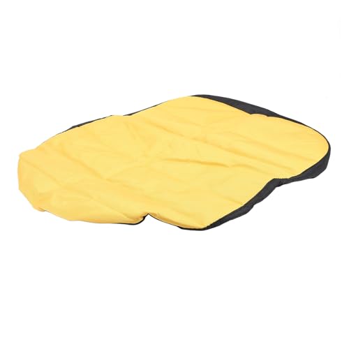 Coussin de protection doux tracteur en polyester jaune lavable et durable - 5