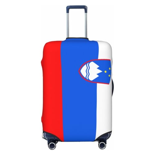 Flag of Slovenia Travel Luggage Cover Suitable for 18-32 Inch luggage