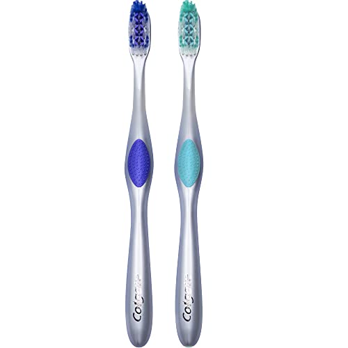 Image of Colgate 360 Enamel Health Sensitive Toothbrush, Compact Head, Extra Soft (Colors Vary) - Pack of 2