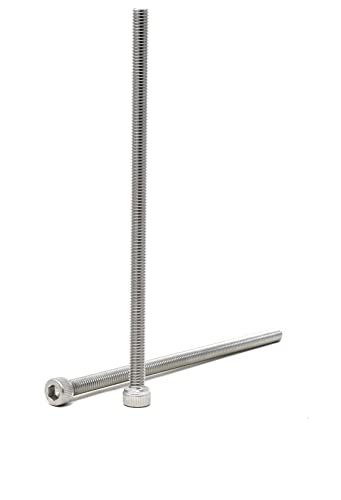 Image of iexcell 10 Pcs M6 x 130mm Thread Pitch 1 mm Stainless Steel 304 Hex Socket Head Cap Screws Bolts Kit