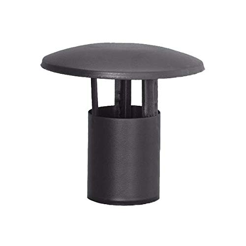 Sombrerete macho esmaltado 850°C - Ø80 mmpara conducción de humos de estufas y chimeneas de pellet