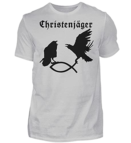 T-Shirt pour Homme Hugin et Munin en Coton Doux Respirant Taille M