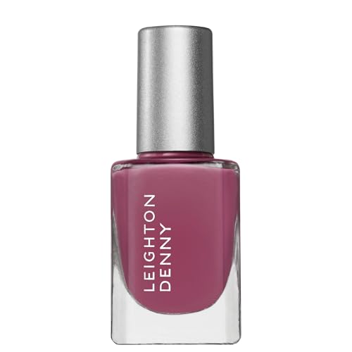 LEIGHTON DENNY Crushed Grape Nail Polish High Performance Nail Colour Purple Nail Varnish 12ml