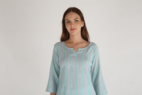 Image of Women's Cotton Straight Kurta with Pant