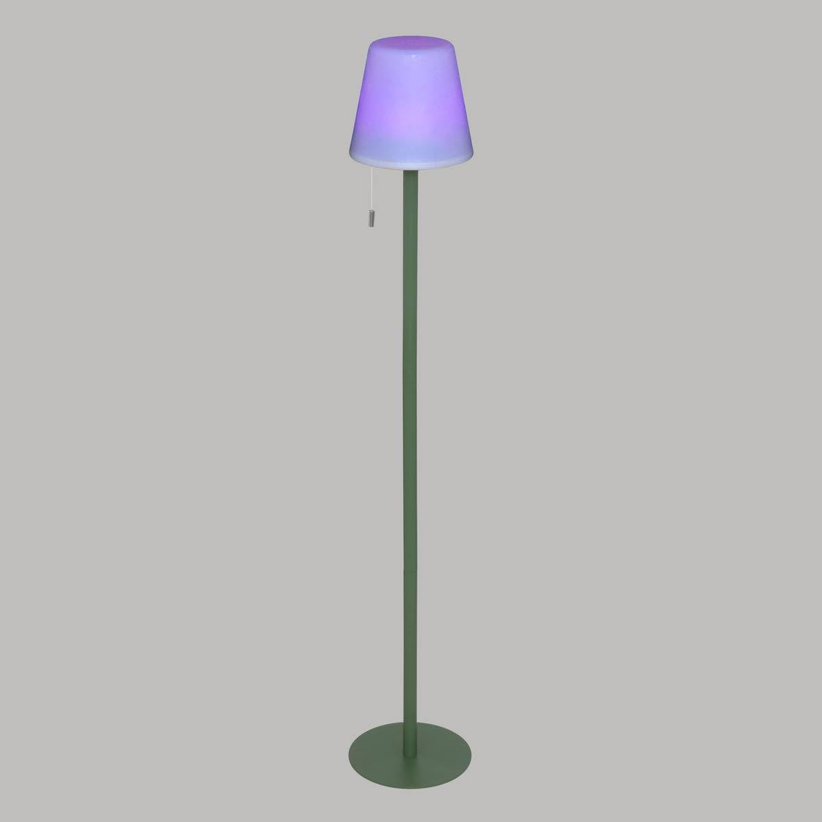 Atmosphera - Lampadaire d'Extérieur LED Zack H 108 cm - Sans Fil, Rechargeable, 3 Modes d'Éclairage, Multicolore - Pour Jardin, Terrasse, Balcon