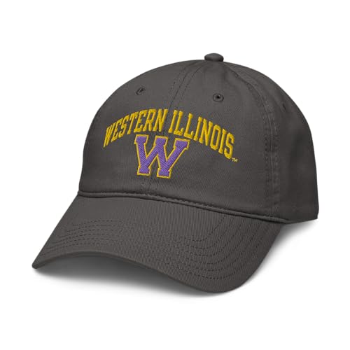 Western Illinois Leathernecks Arch Gray Officially Licensed Adjustable Baseball Hat