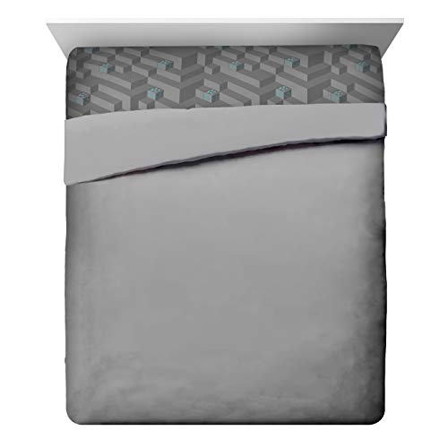 Image of Minecraft Creeper Queen Comforter Set 7 Piece Kids Bedding for Boys, Green | Video Gaming, Bed in a Bag, Comforter Sheets Shams Pillowcases, Official Product, Microfiber, Machine Washable, Boys Gift