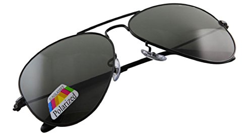 Preisvergleich Produktbild 4sold Klassische Unisex Polarisierte Sonnenbrille in vielen Farbkombinationen (Schwarz)