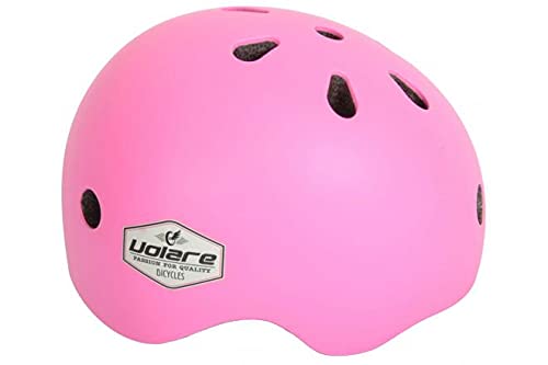 Casco ciclismo para niños Volare rosa de 45 a 51 cm