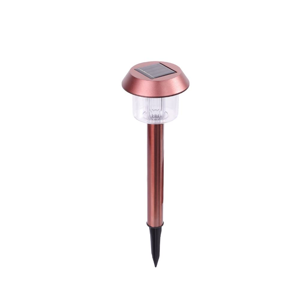 VUIKLCty Solar Stainless Steel Lawn Light Outdoor Garden Led Garden Landscape Light Waterproof Floor Lamp(Pink)