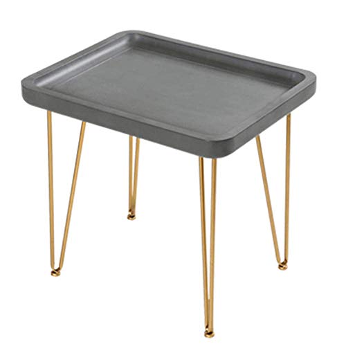 YueQiSong Imitation Cement Balcony Wrought Iron Table/Desk Iron Bedsid YueQiSong Imitation Cement Balcony Wrought Iron Table/Desk Iron Bedsid