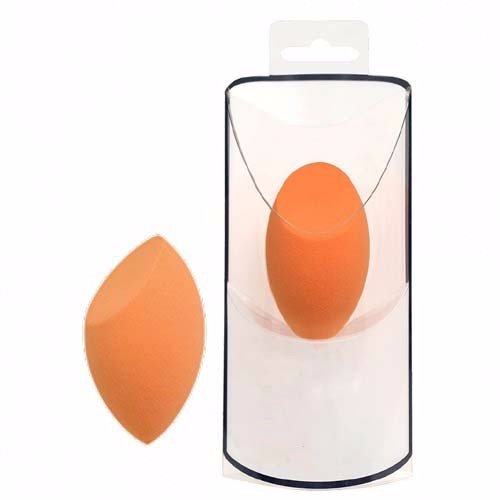 Latex Free Makeup Sponge Puff Beauty Blender Foundation Puff Cosmetic Powder Puff- Single piece puff- Orange Color