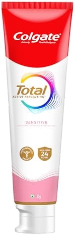 Colgate Total Sensitive 150gm Toothpaste, Antibacterial and Enamel Protection, Whole Mouth Health, World's No. 1* Germ-fighting Toothpaste