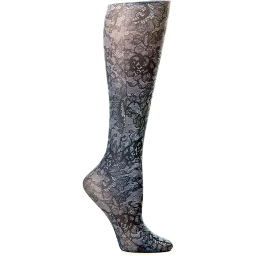 Celeste Stein Therapeutic Compression Socks, Midnight Lace, 8-15 mmhg, .6 Ounce