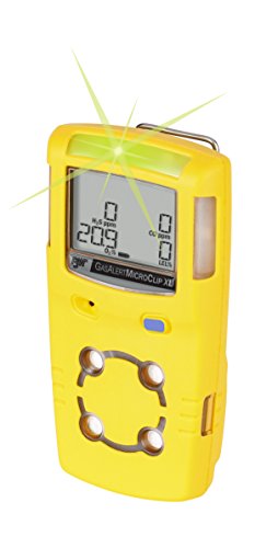 Image of BW Technologies GasAlertMicroClip XL 4 Gas Detector, CO, H2S, LEL and O2, Yellow and Allegro Industries-9533-25 32 inch X 13 1 /2 inch X 14 1 /2 inch 831 cfm 13 hp 115 VAC 3 A Motor Polyethylene Com-Pax-Ial Blower with Canister and 8 inch X 25' Duct,Orange