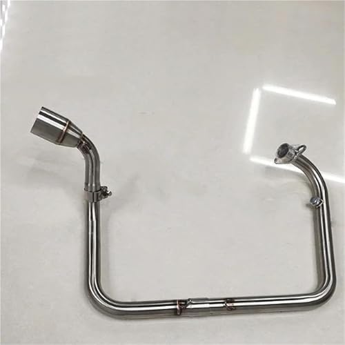 に適合するベネリ TNT 125 TNT 135 TNT125 TNT135用 バイク用エキゾーストフロントリンクパイプ エキゾーストマフラー ミドルパイプ チューブアダプターコネクター 排気管 マフラー 交換部品(カラー1)