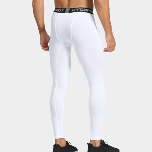 HYCOPROT Men's Thermal Compression Pants, Fleece Lined Athletic Tight Cold Weather Sports Leggings Winter Base Layer Bottoms3