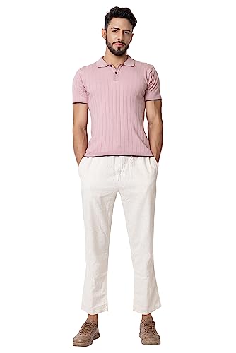 Image of Armisto Men's 100% Cotton Fancy Party Polo T-Shirt /Neutral Colour