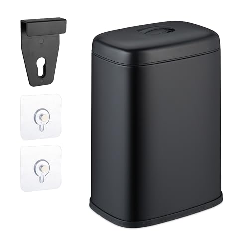 Poubelle de cuisine murale 5l avec seau interieur amovible pour un vidage propre