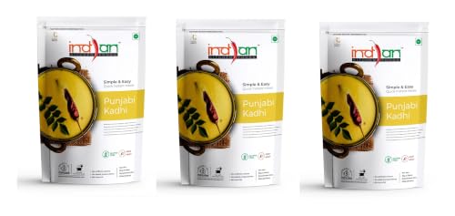 Image of Indian Kitchen Foods Instant Punjabi Kadhi - Freeze Dried, Gluten-Free, Ready-to-Eat Indian Vegetarian Meal - Pack of 3