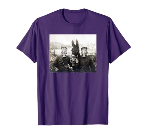 WW1 Vintage Gas Mask Donkey Shirt