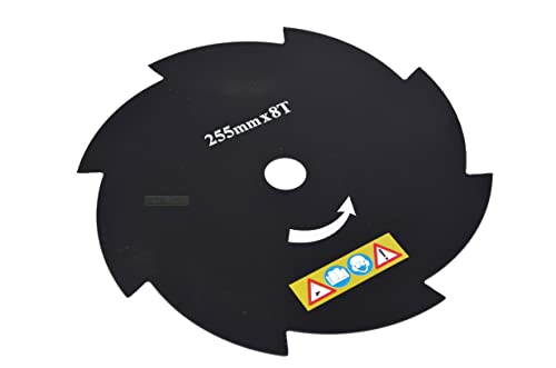 perfektGarten 25,5 cm 8-Zahnblatt Motorsense Freischneider Messer mit Aufnahmebohrung Ø 25,4 mm (1 Zoll) - universal, sharf und 45HRC hart perfektGarten 25,5 cm 8-Zahnblatt Motorsense Freischneider Messer mit Aufnahmebohrung Ø 25,4 mm (1 Zoll) - universal, sharf und 45HRC hart