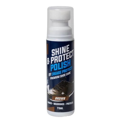 Shine & Protect Polish - Colour Restorer For Sneakers Canvas & Leather shoes (Brown Pack of 1)