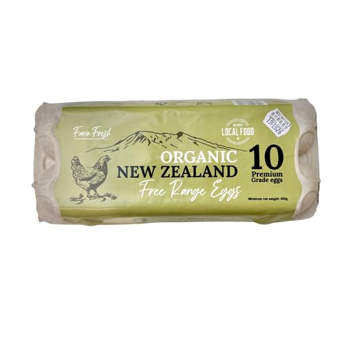 Local Food New Zealand Organic Free Range Eggs 485g (10 eggs)