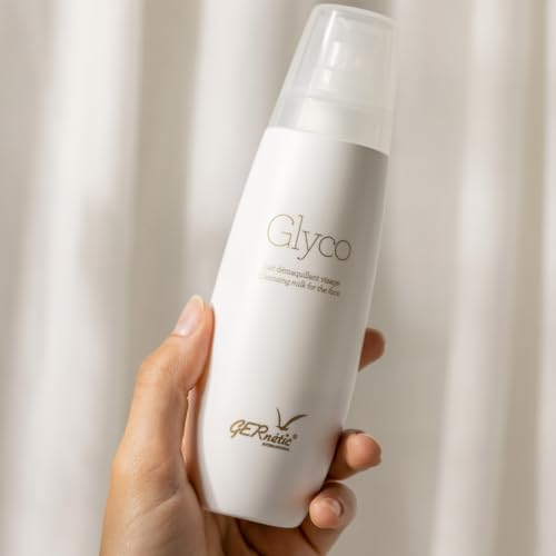 Gernetic Glyco 200ml - Milde Reinigungsmilch für jeden Hauttyp, sanfte Make-up-Entfernung, feuchtigkeitsspendend, ideal für trockene & reife Haut, für Gesicht, Augen & Lippen