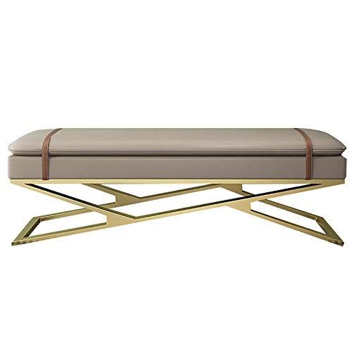 ���_���Ȓ����`�̃^�t�e�b�h�t�b�g���X�g�X�c�[���AX�x�[�X�A�t�F�C�N���U�[����̃x�b�h�G���h�x���`�A���r���O���[���ƐQ���p�� ���������փV�[�g - �J�[�L 60x38x45cm (24x15x18�C���`)