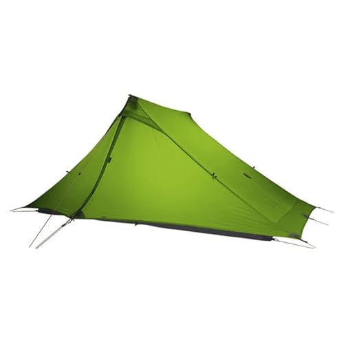 3FULGEAR Lanshan 2 Pro Tent 2 Person Ultralight Camping Tent, 3/4 Season Professional 20D Silnylon Rodless Tent for Camping, Climbing, Hiking (Green 2 Pro, 3 Season)