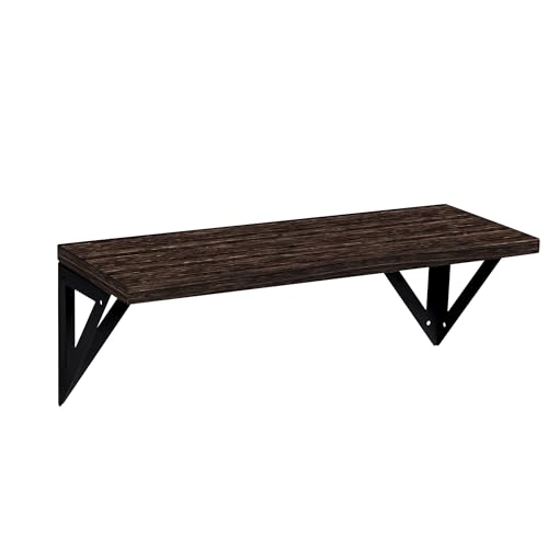 Miniatura 4 de T-LOVENDO.ES Baldas Pared Madera Natural. Estantes flotantes o estantería. Repisas. Juego de 3 Piezas. Ideal salón, Sala Estar, baño, Cocina, decoración. Fácil Montaje. Resistente.