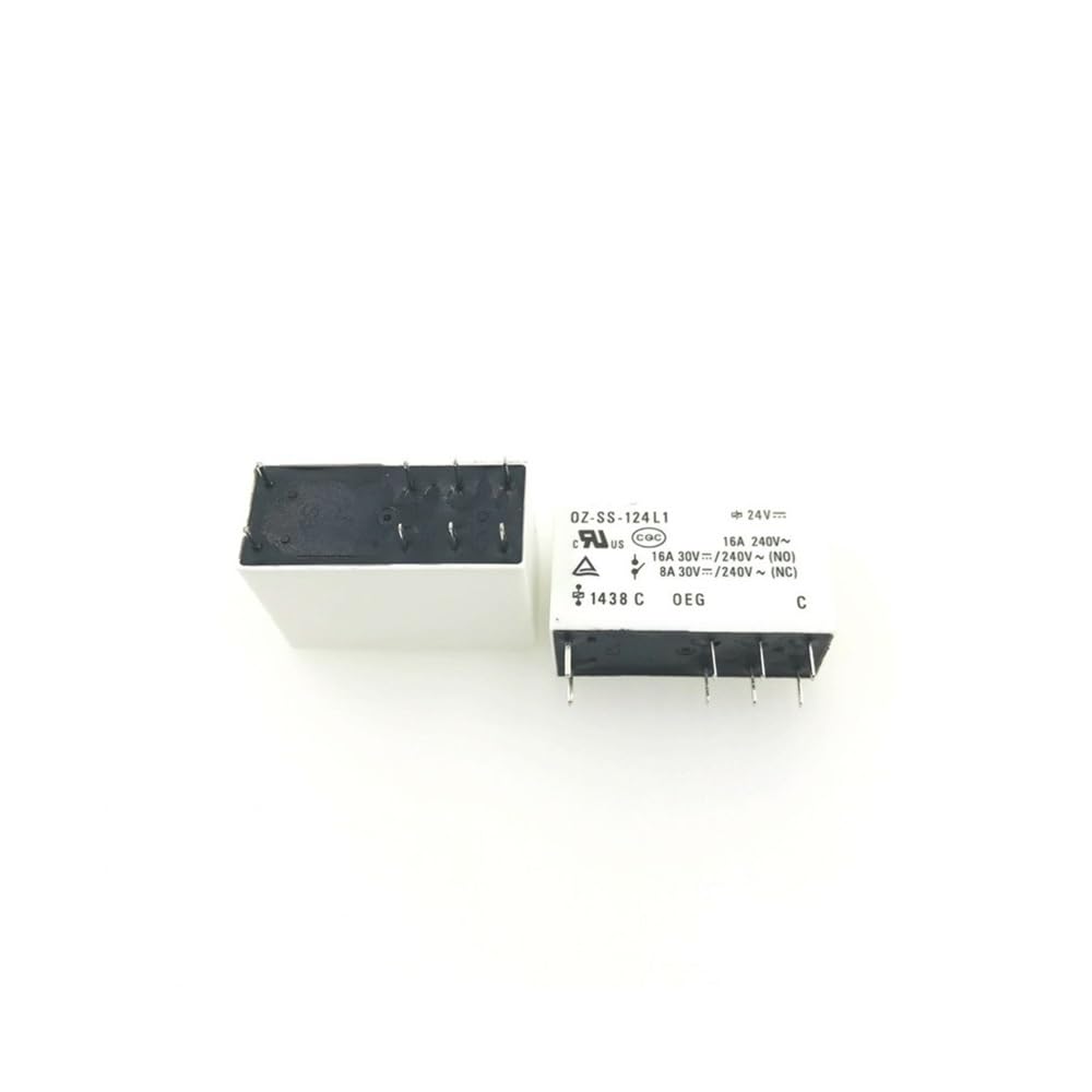 SMGLRUEAT 10PCS TE OZ-SS-124L 8PINS 24V 16A Power Relay
