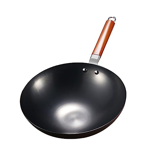 Wok de Hierro Fundido sin Recubrimiento 32 cm
