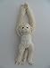 Produktbild PIA International Stofftier Hängeaffe, weiß beige, 40 cm, hängend, Kuscheltier Plüschtier, AFFE Affen Hängeaffen