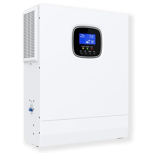 VoolexGo 5000W Hybrid Solar Inverter 48VAC to 110V/120VAC, Built-in 80A MPPT Solar Charge...
