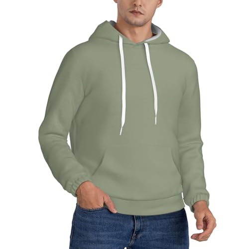 Sweat à capuche chaud homme avec carlin de yoga - Hoodie de sport et voyage confortable