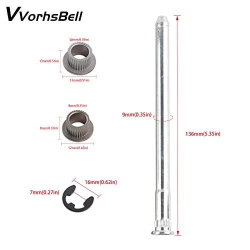 VVORHSBELL Door Hinge Pin and Bushing Repair Kits Compatible with Chevy GMC Fullsize Truck SUV 1988-2002 - Thumbnail 2