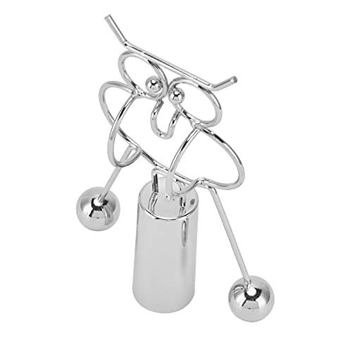RASTKY Adorno de Juguete de Equilibrio de Búho Moderno para Educación y Diversión, Suministro de Modelo Científico para Dormitorio y Estudio, Decoración de Acero Inoxidable de 5,9 Pulgadas