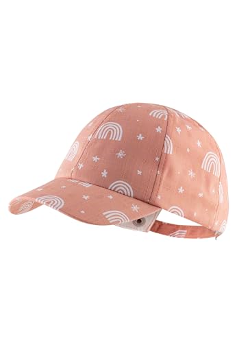 Sterntaler Basecap Regenbogen - Mädchen Schirmmütze Allover Druck - Sommer Cappy mit Metallschließe zur Größenregulierung - Sportive Baby und Kinder Schirmkappe, lichtbraun, Größe 51