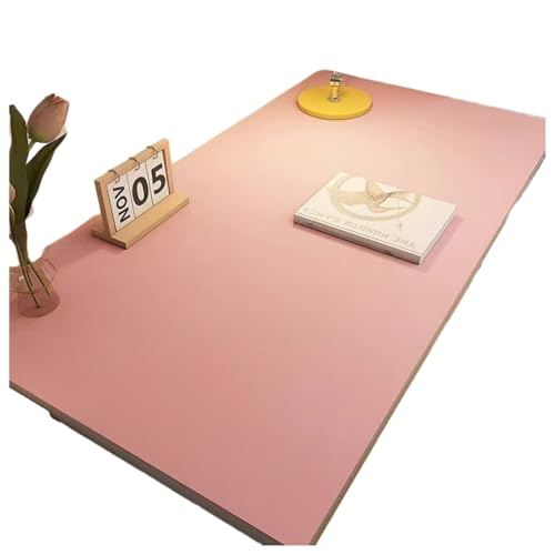 デスクマット 学習机 PUレザー 長方形テーブルマット 無地 耐久性 防水 防油 傷防止 耐熱 裏面滑り止め加工 デスクパッド お手入れ簡単 多機能 オフィス 事務室 自宅用 洗濯不要 マウス対応 40*60cm ピンク