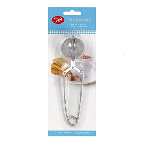 Tala Stainless Steel Ball Tea Strainer with Handle, perfect for infusing Loose Leaf Tea and Herbal teas, can also be used for herbs and spices