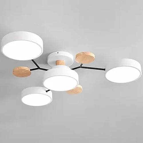 Plafonnier semi-encastré LED moderne anti-éblouissement en bois vert