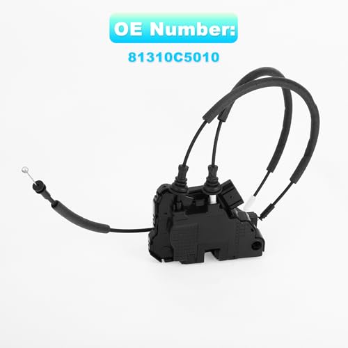 Image of X AUTOHAUX Replacement Front Left Driver Side Power Door Lock Actuator Motor with Cable for Kia Sorento 2016-2020 Door Latch Actuator Assembly Replace No.81310C5010 Black
