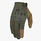 VIKTOS Men's Operatus XP Low Profile Durable Moisture-Wicking Touchscreen-Compatible Tactical Duty Gloves | Mesh Backhand, Murkwood Camo, Medium