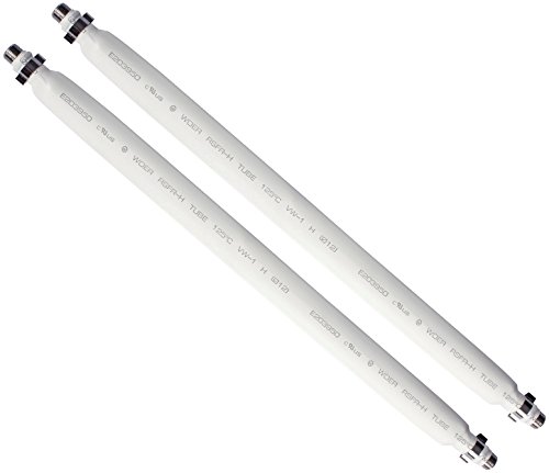 Poppstar - 2X 31,5 cm Entrada de la Ventana Cable, F de Enchufe a Enchufe, Blanco