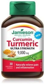 Jamieson Ultra Strength Curcumin Turmeric 9000mg, 30 cápsulas veganas